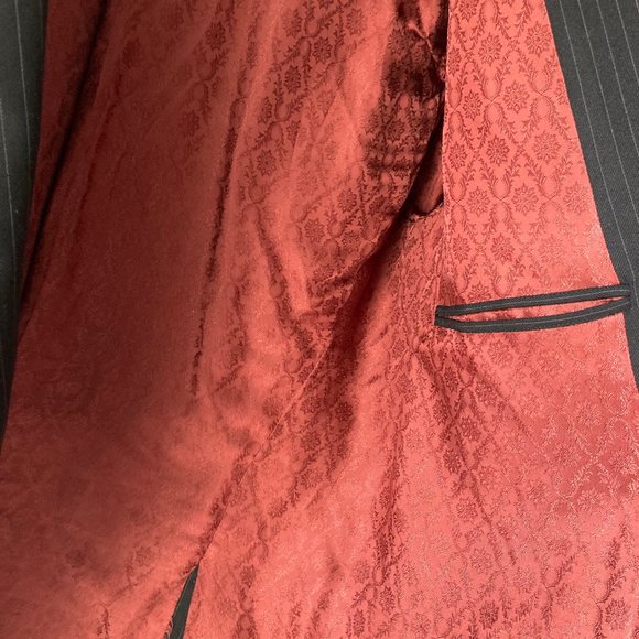 Custom-Tailored Black & White Pinstripe Men's Blazer – Bespoke Suit Jacket - Picture 4 of 13